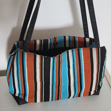Borsa shopper a righe