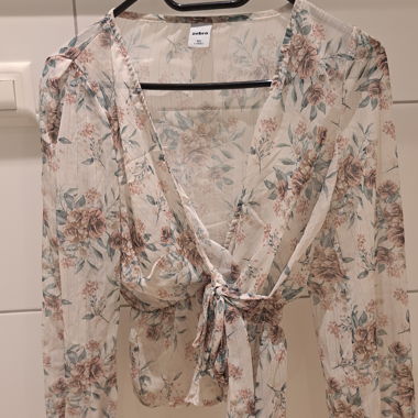 transparente Blumenbluse 