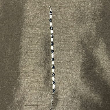 Armband silber, blau