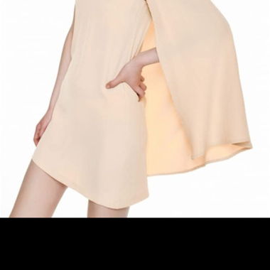 Abito monospalla beige