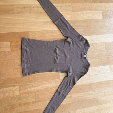 T-shirt manches longues H&M brun XS