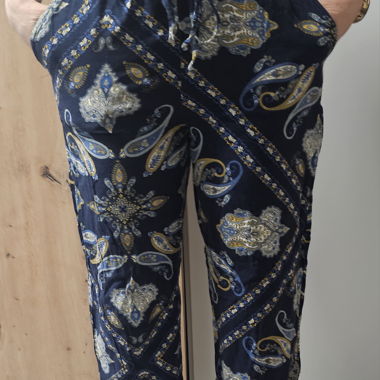 Pantaloni Paisley blu