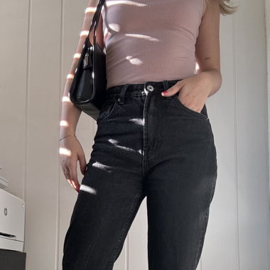 Mom Jeans schwarz 