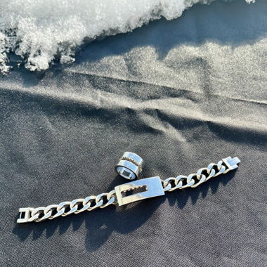 Ensemble bracelet et bague Swatch
