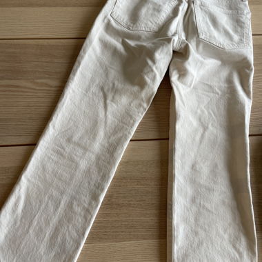 Weisse Straight-Leg-Denim-Jeans