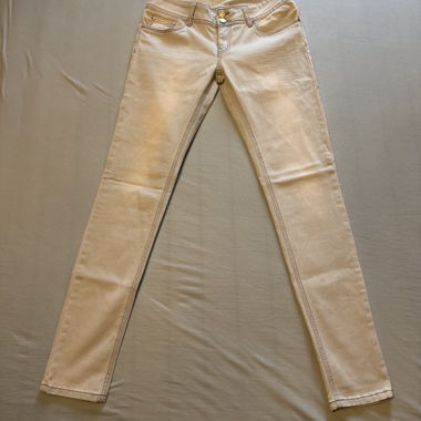 Beige Slim-Fit Jeans