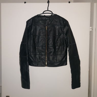 Black leather jacket