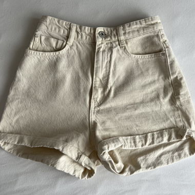 Short in jeans Zara crema Tagl. 36