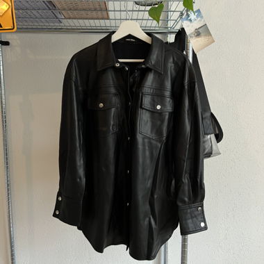 Veste en cuir fine