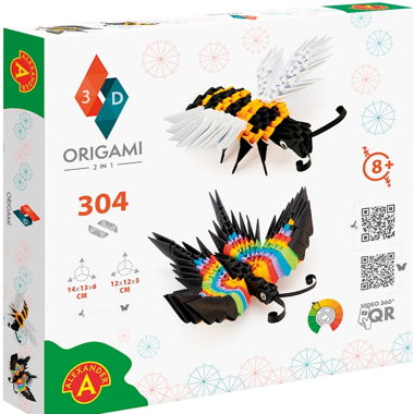 ORIGAMI 3D Abeille et Papillon ( NEUF )
