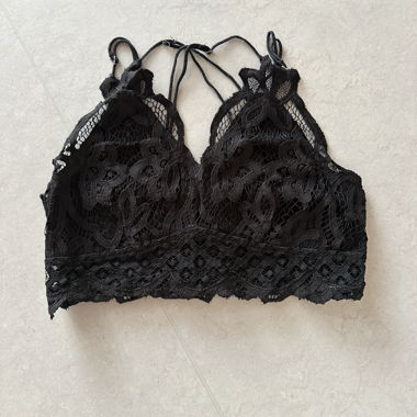 Schwarzes Spitzen-Bustier