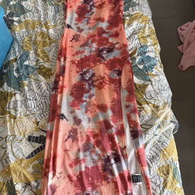 Abito lungo tie-dye