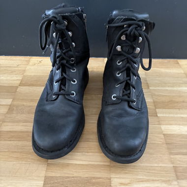 Bottines en cuir noir Harley-Davidson