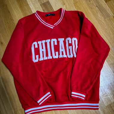 Sweatshirt Chicago rouge