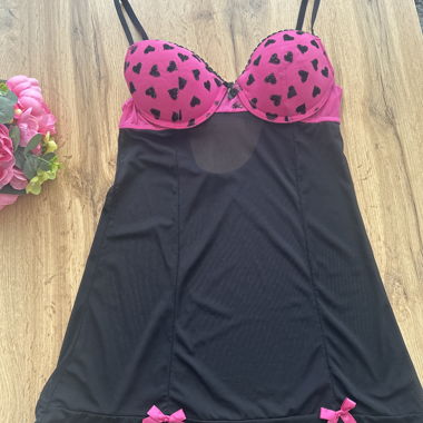 Pinkes Herzchen Negligee
