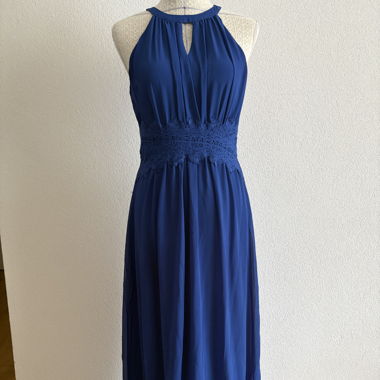Robe longue bleue 36-38 VILA