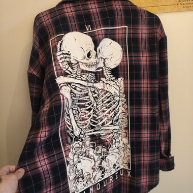 Chemise à carreaux graphique