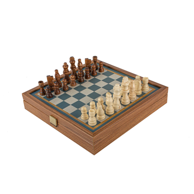 Set classico in legno di scacchi e backgammon 2 in 1