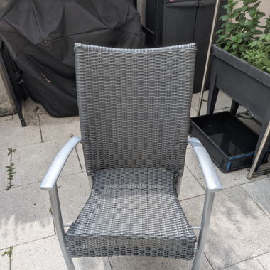 3 gartenstühle aus ratan