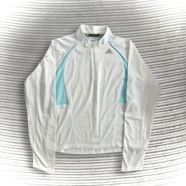 Haut Adidas blanc et bleu 