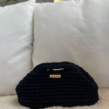Black mini handmade bag