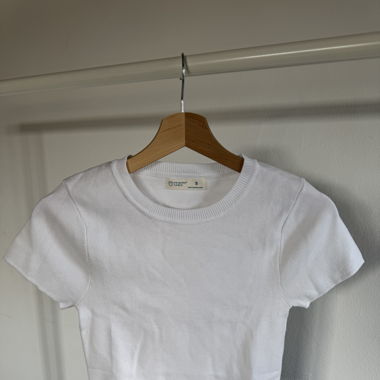 White Crop Top