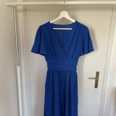 Fließendes Maxikleid blau