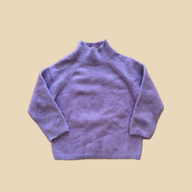 Maglione in lana lilla Taglia S