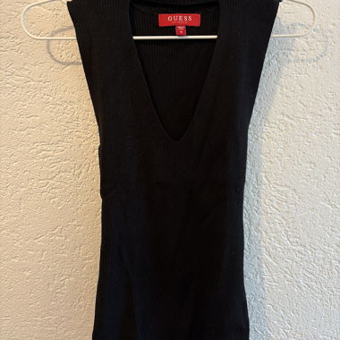 Haut en maille noir GUESS