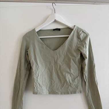 Grün - Crop Top - Lang 