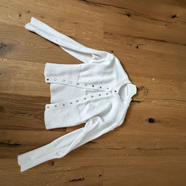 Gilet en maille blanc