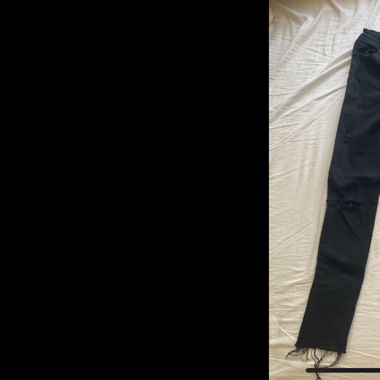 Schwarze skinny Jeans