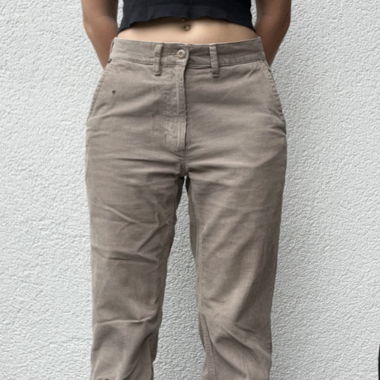 Beige Vans Corduroy Pants, Size 28 Men’s