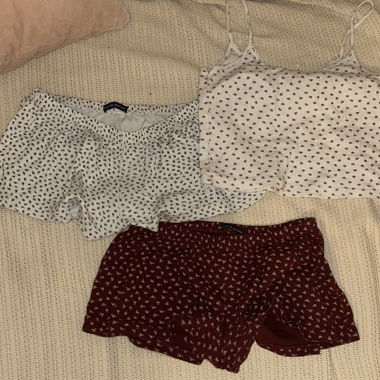 2x Pajama Shorts and 1x Top