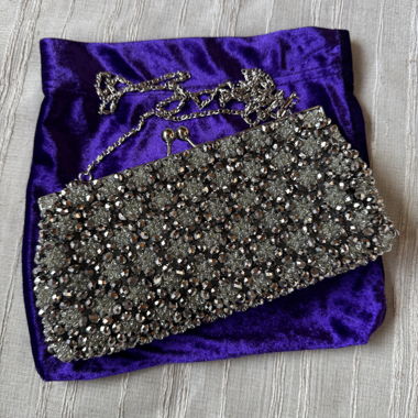 Borsa Fatta a Mano con Perline Lucide