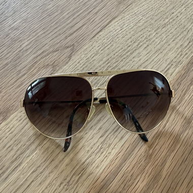 Goldene Aviator Sonnenbrille Electric 