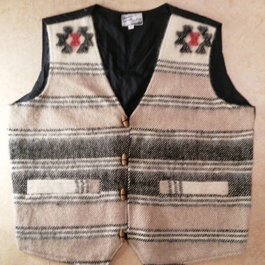 Wollgilet Weste, gewebt, Boom Baba, Gr. M