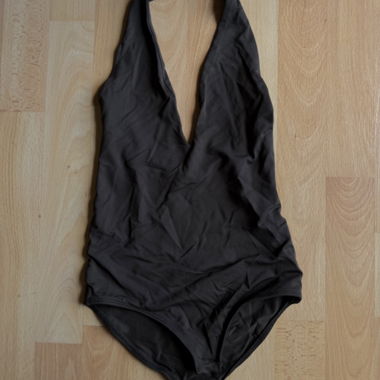 Dark Green Halter Bodysuit
