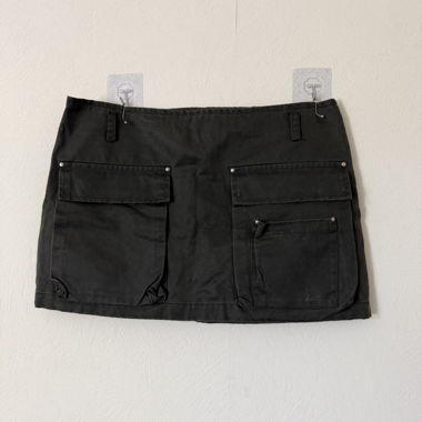 Zara Cargo Minirock Schwarz