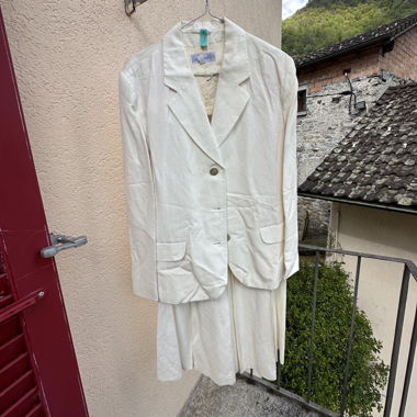 completo gonna in lino vintage