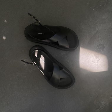 Schwarze Sandalen