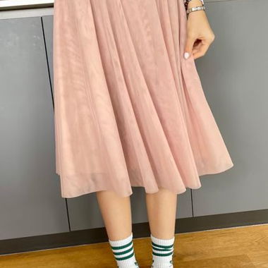 jupe en tulle rose (mint & berry)