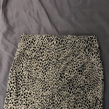 Leo print skirt