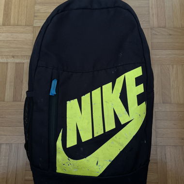 Nike Rucksack schwarz-neongruen