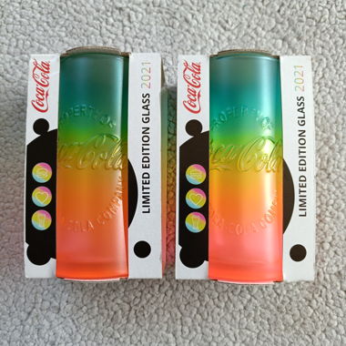 Verres McDonald's Coca-Cola avec verre arc-en-ciel