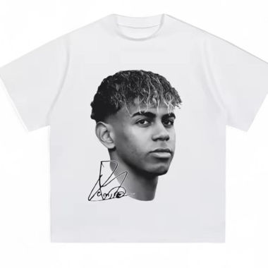Lamine Yamal Y2k White Tshirt 