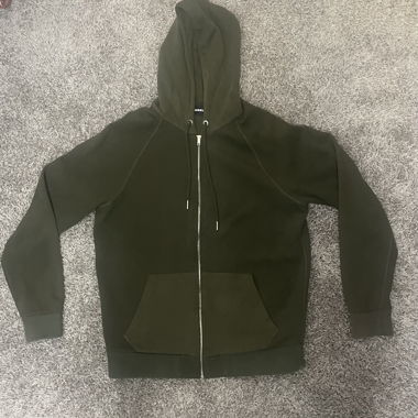 Diesel Hoodie XL Vintage Zip Veste à capuche vert olive