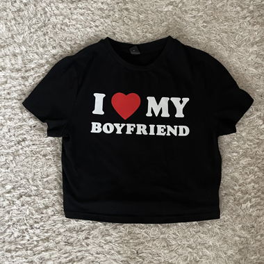 I love my boyfriend croptop