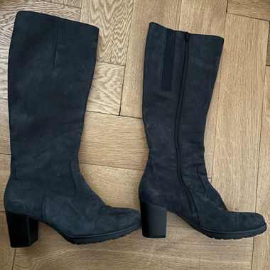 dunkelblaue Stiefel Marke Gabor Leder 38-39