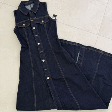 NEW Jeanskleid XS Maxi